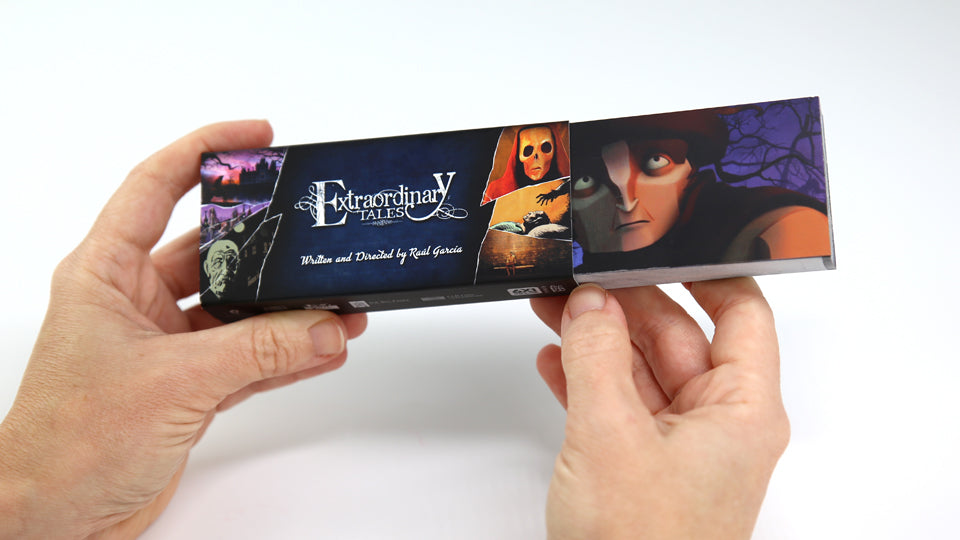 Extraordinary Tales Flipbook by Raúl García, Edgar Allen Poe. Magic flipbook with 6 sequences.