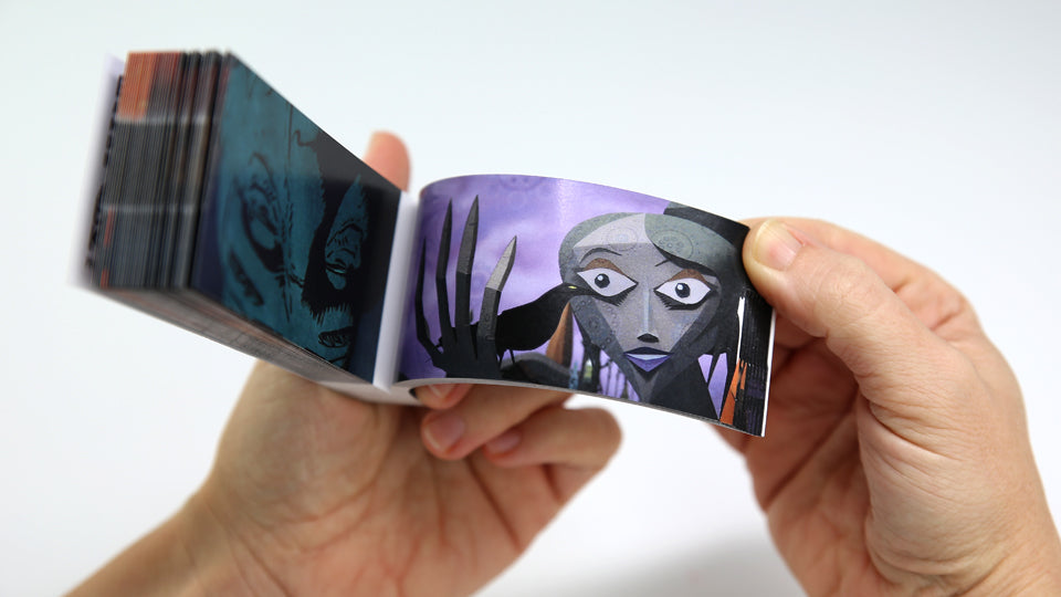 Extraordinary Tales Flipbook by Raúl García, Edgar Allen Poe. Magic flipbook with 6 sequences.