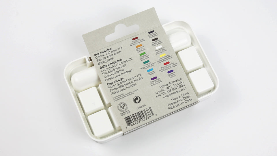 Cotman Watercolour Brush Pen Set including 12 high-quality, vibrant Cotman colours, suitable for both, beginners and professionals.