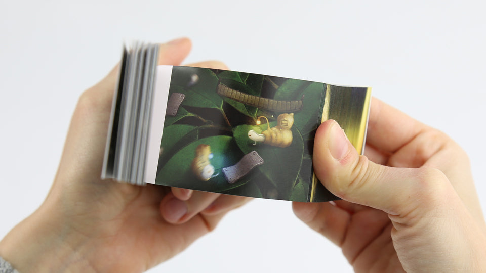 The Snail Home In Wonderland - Flip book by Japanese Artist Mohiken, published by Seigensha Art Publishing in 2016.