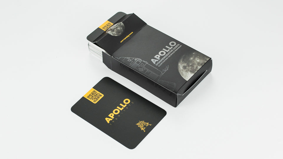 Learn about the Apollo mission with 70 illustrated cards about the Apollo program - a perfect gift for space lovers.