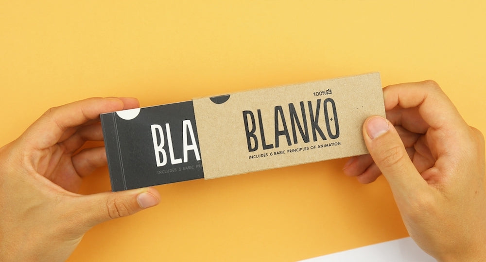 THE BLANKO FLIP BOOK - a blank flip book that helps you learn animation. Includes 6 principles of animation.
