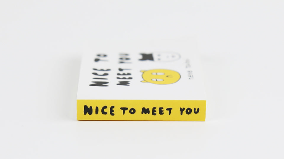 NICE TO MEET YOU - Flipbook by Nene Tsuboi, 2007. One of the first flip books Napa Books ever published, back in 2007. Nene Tsuboi is a Japanese artist based in Helsinki, Finland.