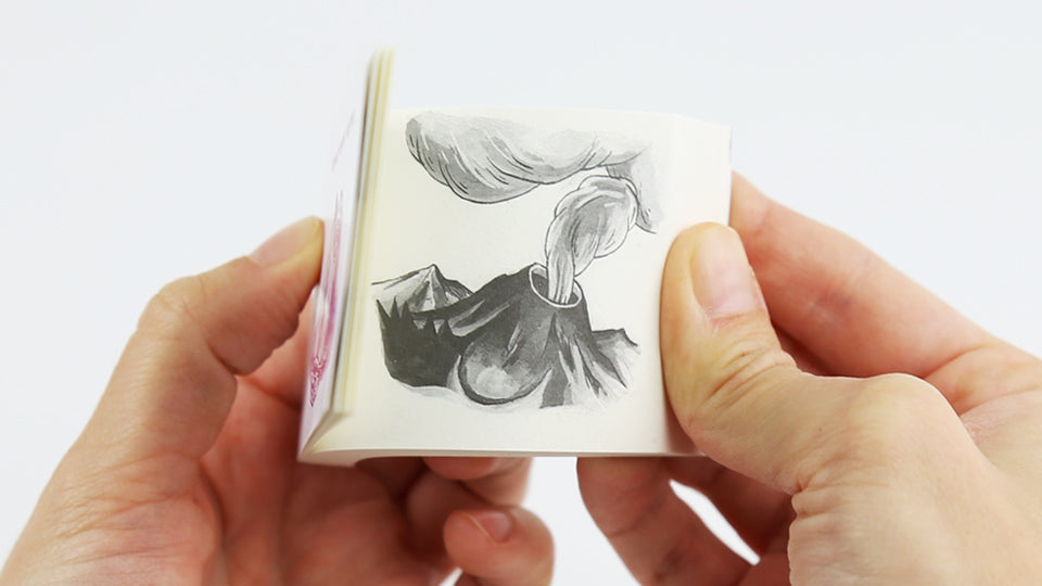 VOLCANO – Flipbook by Renaud Perrin, published by NAPA Books. The winner of the Napa Flip Book Competition 2009.