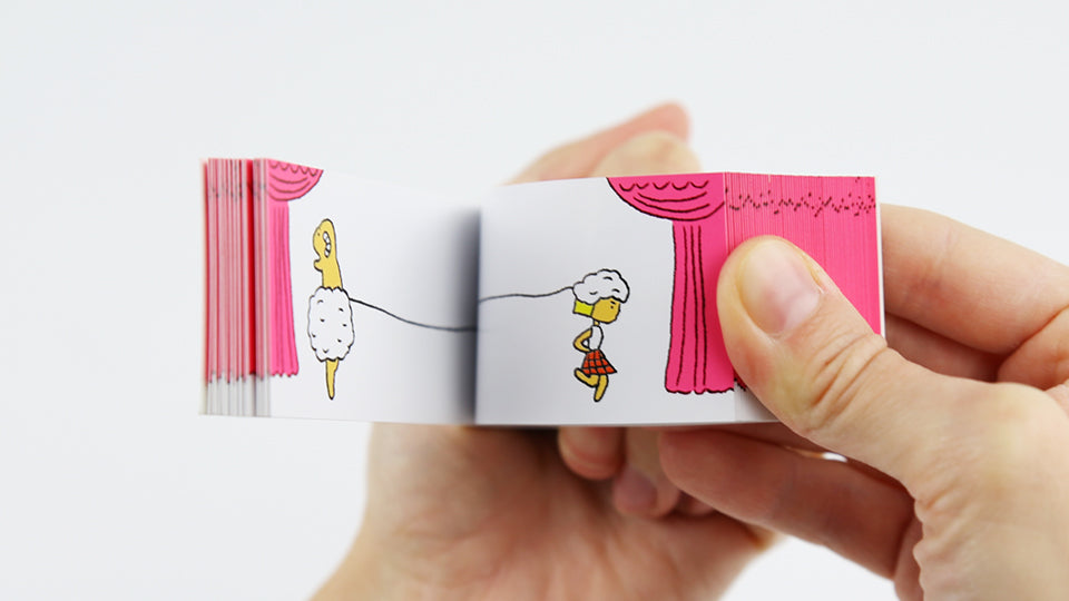 CURLY GIRLY DANCER – double sided flip book made by Japanese artist Harumin Asao, Seigensha Art Publishing 2011. 