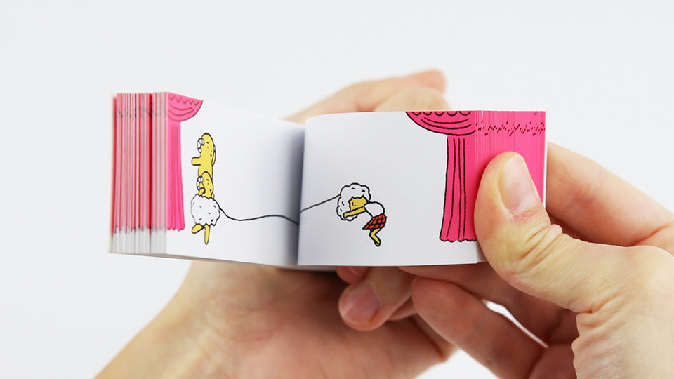 CURLY GIRLY DANCER – double sided flip book made by Japanese artist Harumin Asao, Seigensha Art Publishing 2011. 