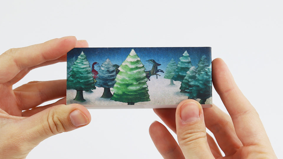 Christmas flip book by Mohiken, published by Seigensha Art Publishing in 2011. 