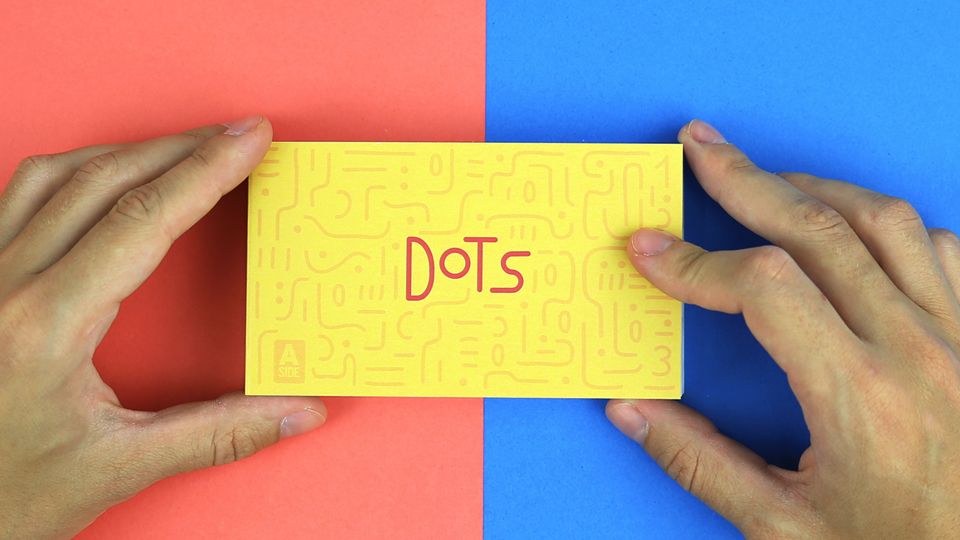 DOTS &amp; LINES, dot-to-dot puzzle flip book by Flipboku. Activity book for adults and children.