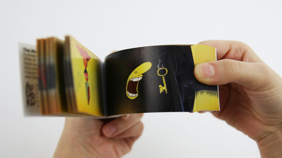 THE MANY PIECES OF MR COO – Flip book featuring six animated sequences from the point and click video game 'The Many Pieces of Mr. Coo' by Spanish animator Nacho Rodríguez.