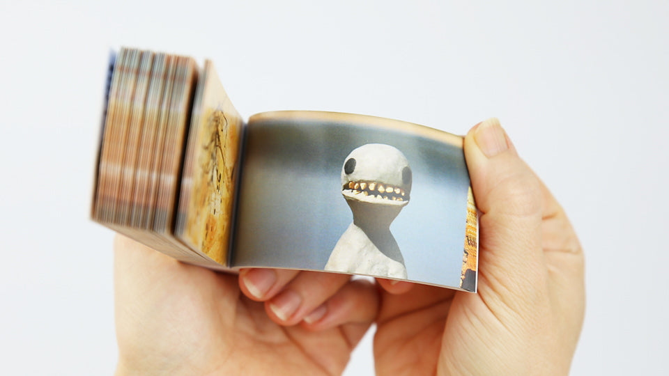 MUEDRA – Flip book based on the stop motion animation short film Muedra by animator Cesar Linga, nominated for Best Animated Short Film at the Spanish Academy Awards, The Goya 2020.