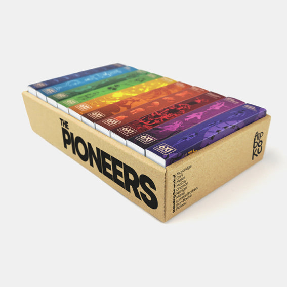 The Pioneers of Cinema - a flip book collection including 10 magic flip books that also feature augmented reality micro-documentaries on George Méliès, the Lumière Brothers, Winsor McCay and many others.